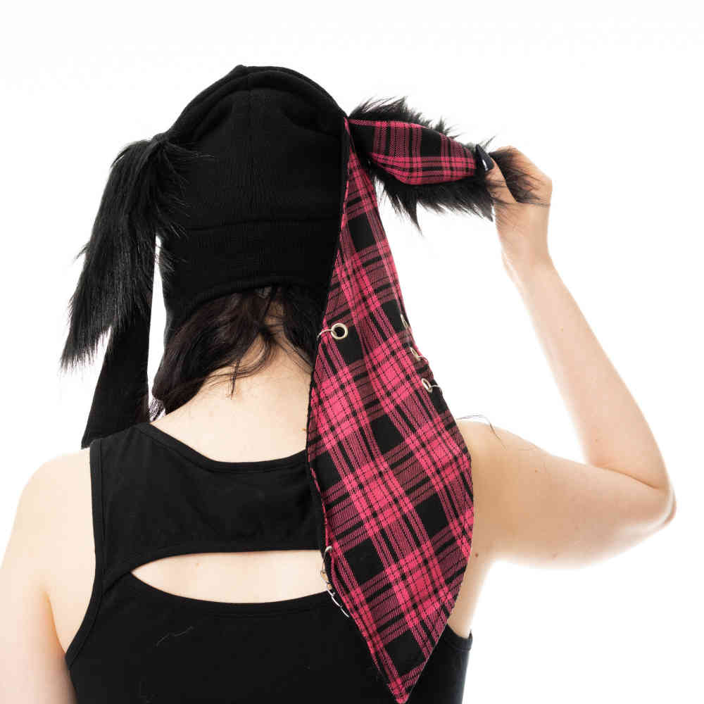 Cupcake Cult - Bonnie Chapeau d'hiver - Noir/Rose